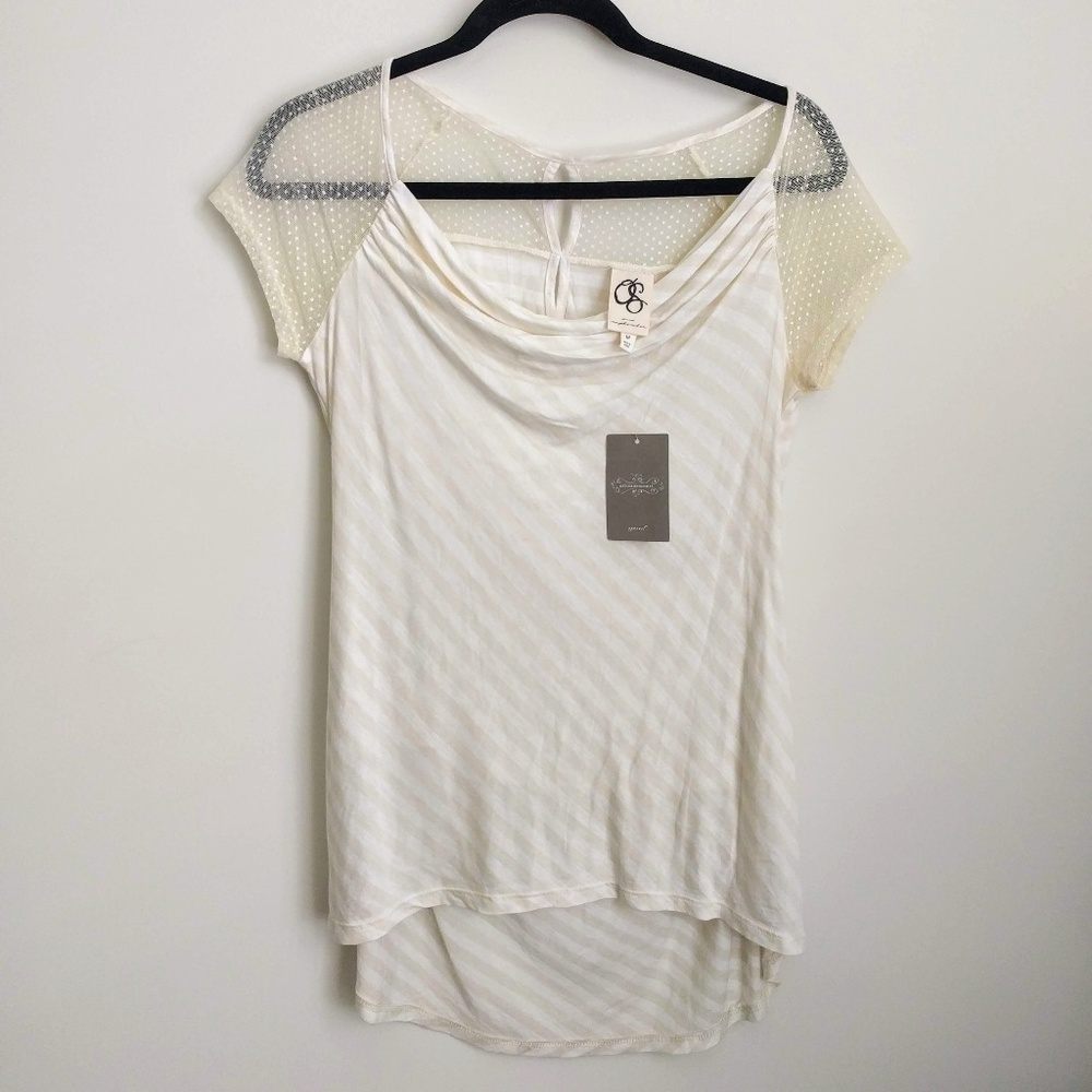 NWT Anthropologie One September Open Back Top
